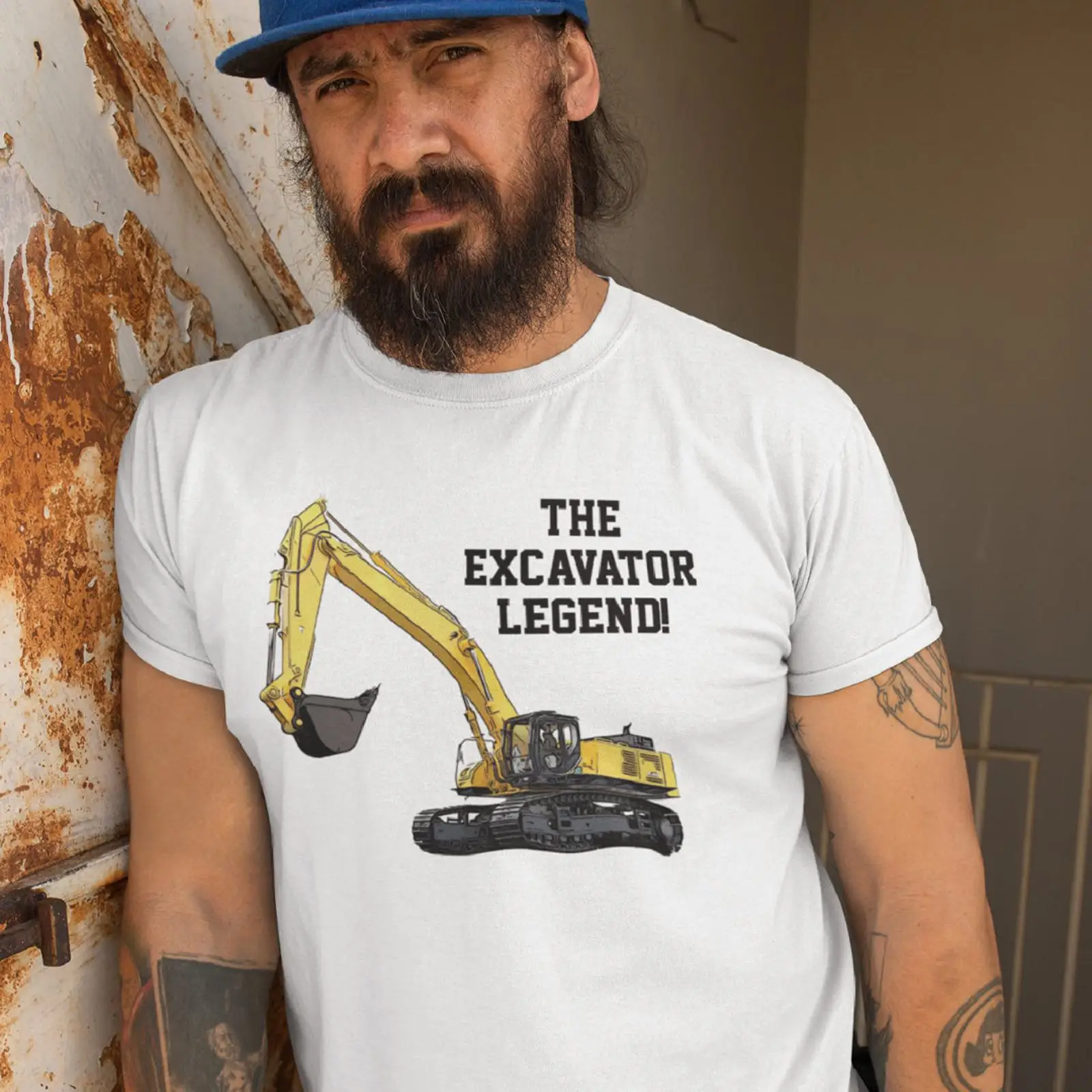 Heavy Equipment De - Camiseta divertida con diseño de excavadora