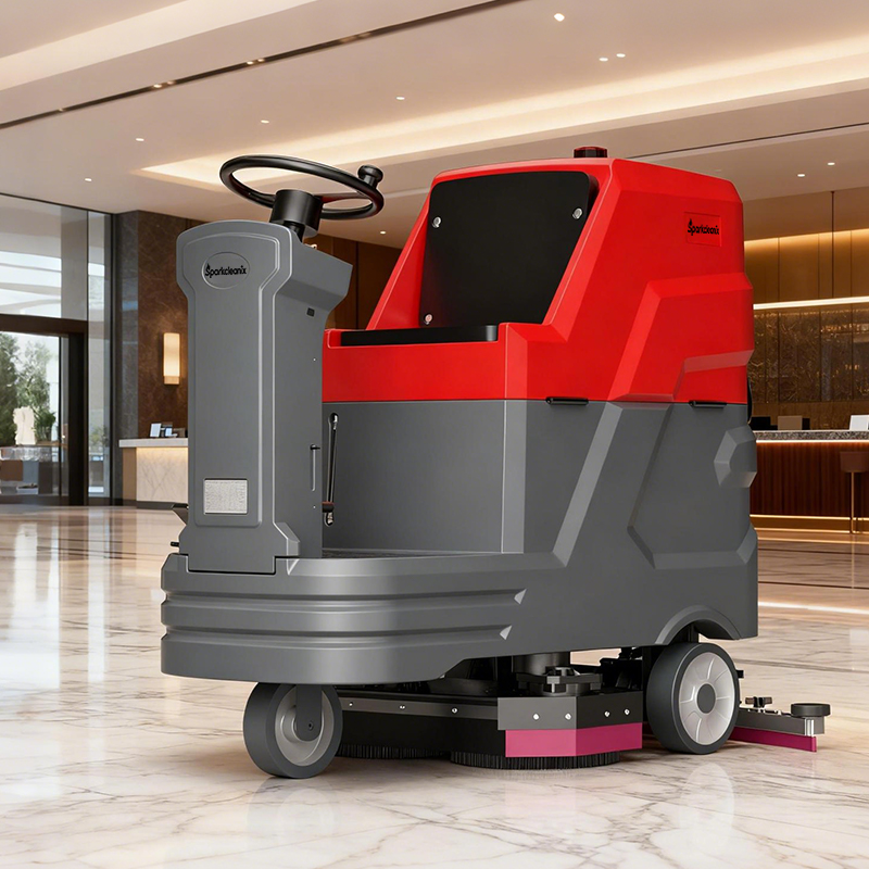 Industrial Floor Scrubber - Máquina industrial inalámbrica para lavar pisos,