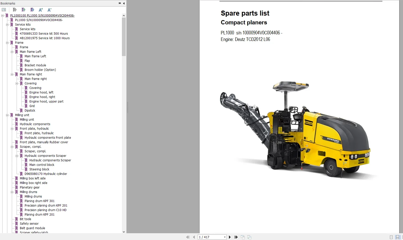 EPC-SOFTWARE Dynapac Heavy Equ - Heavy Equipment De reseña y precio